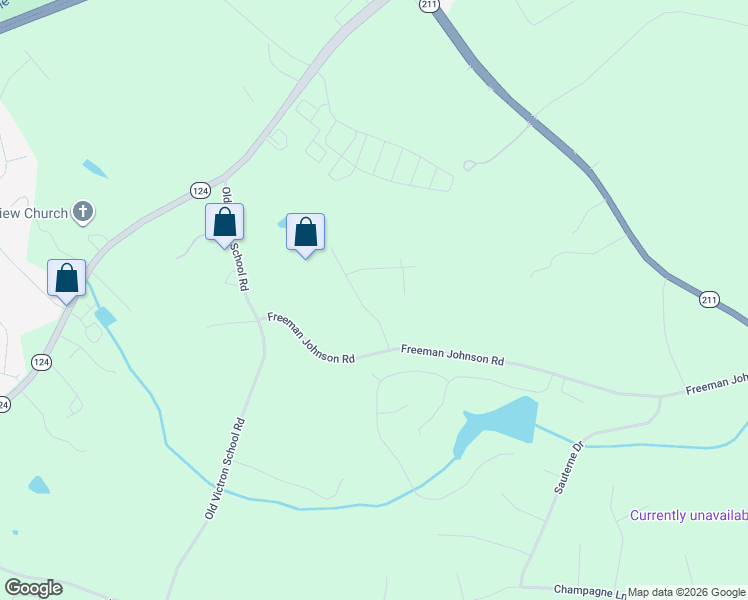 map of restaurants, bars, coffee shops, grocery stores, and more near 1337 Pathfinder Pl in Hoschton
