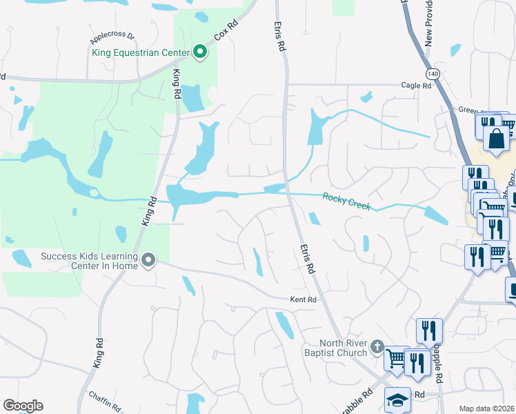 map of restaurants, bars, coffee shops, grocery stores, and more near 355 Hamilton Park Drive in Roswell