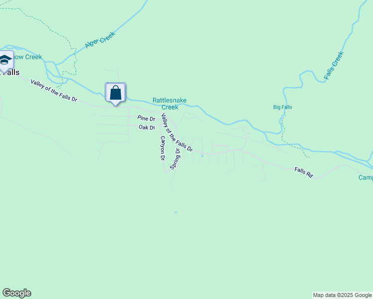 map of restaurants, bars, coffee shops, grocery stores, and more near 9387 Mill Drive in Forest Falls