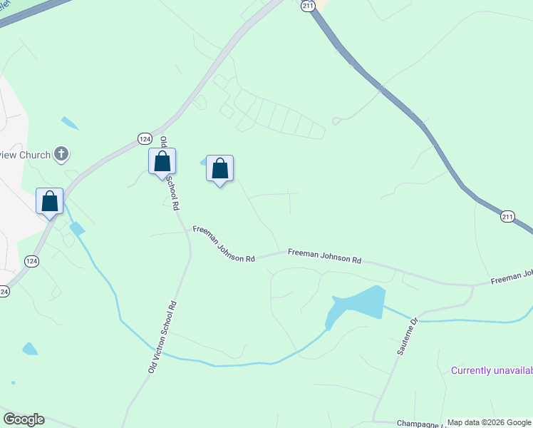 map of restaurants, bars, coffee shops, grocery stores, and more near 1337 Pathfinder Pl in Hoschton