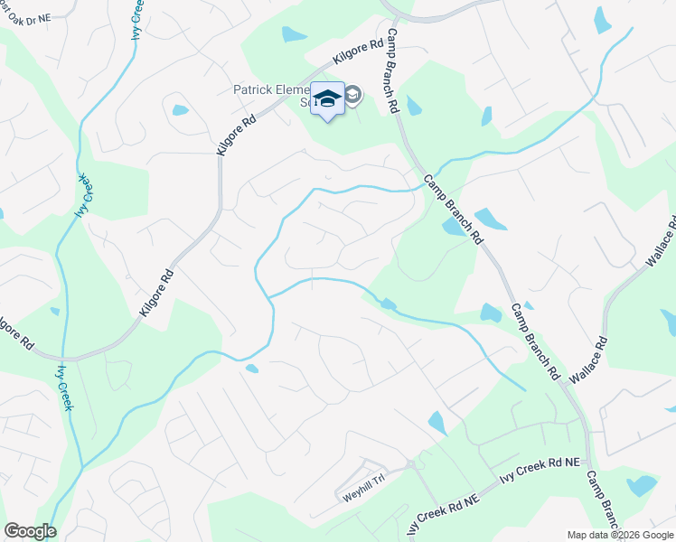 map of restaurants, bars, coffee shops, grocery stores, and more near 3382 Anna Ruby Lane Northeast in Buford