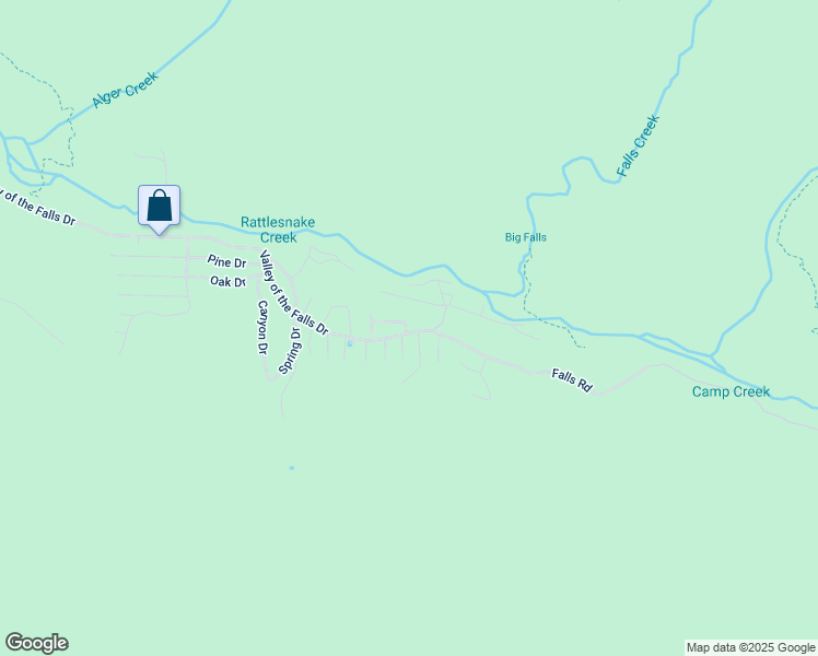 map of restaurants, bars, coffee shops, grocery stores, and more near 41424 Valley of the Falls Drive in Redlands