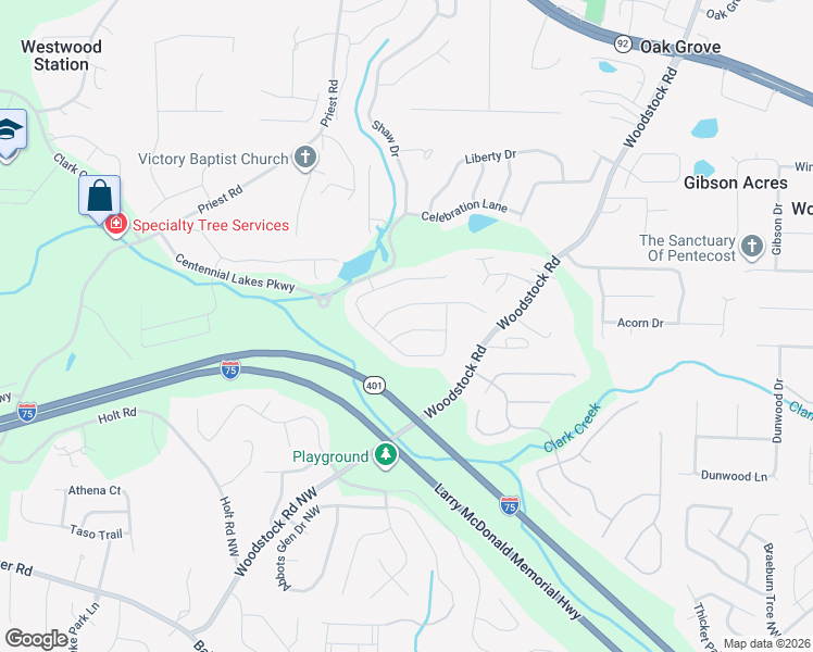 map of restaurants, bars, coffee shops, grocery stores, and more near 613 Ceremony Way in Acworth