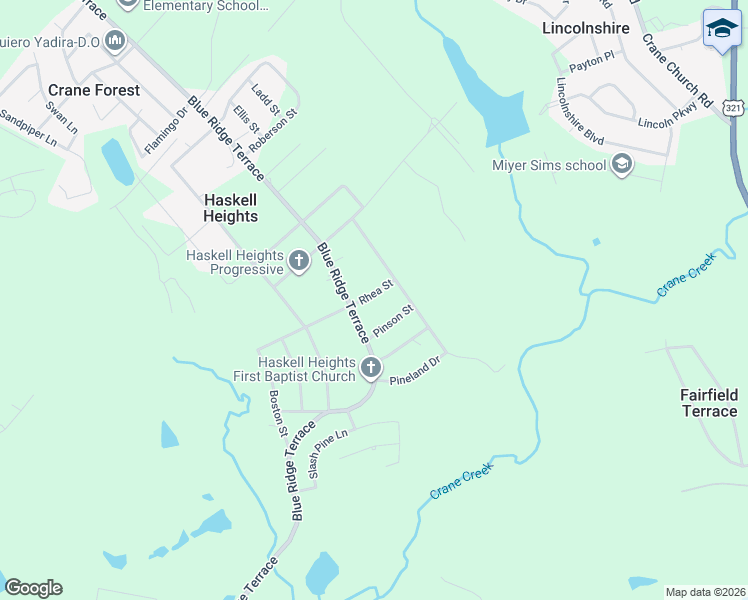 map of restaurants, bars, coffee shops, grocery stores, and more near 1414 Rhea Street in Columbia