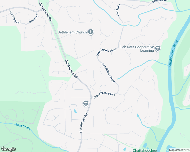 map of restaurants, bars, coffee shops, grocery stores, and more near 5974 Waterford Place in Suwanee