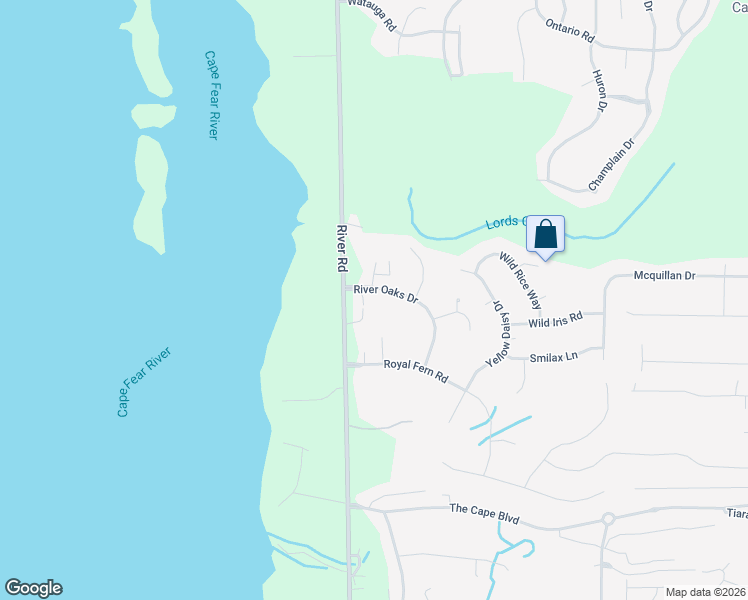 map of restaurants, bars, coffee shops, grocery stores, and more near 102 Spanish Moss Way in Wilmington