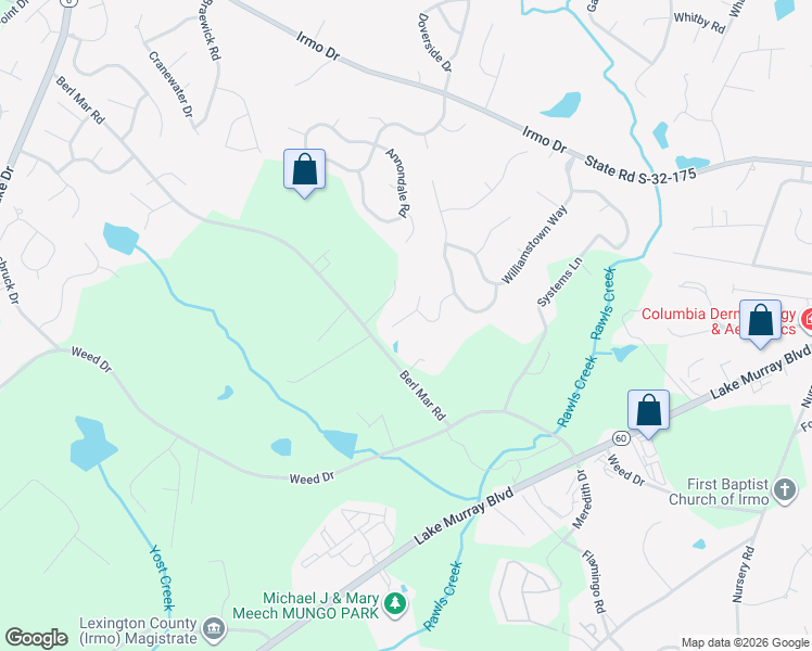 map of restaurants, bars, coffee shops, grocery stores, and more near 505 Killington Court in Columbia
