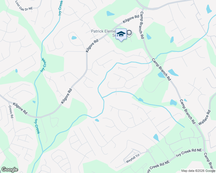 map of restaurants, bars, coffee shops, grocery stores, and more near 3108 Hidden Falls Drive Northeast in Buford