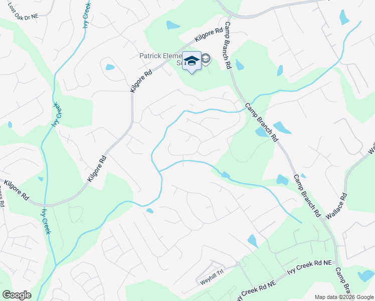 map of restaurants, bars, coffee shops, grocery stores, and more near 3382 Anna Ruby Lane Northeast in Buford