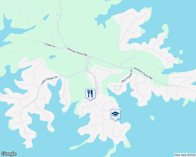 map of restaurants, bars, coffee shops, grocery stores, and more near 231 Fairway Ridge Drive in Chapin
