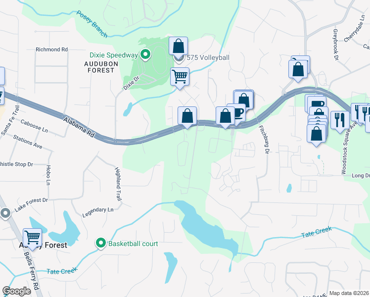 map of restaurants, bars, coffee shops, grocery stores, and more near 112 Heritage Pointe in Canton