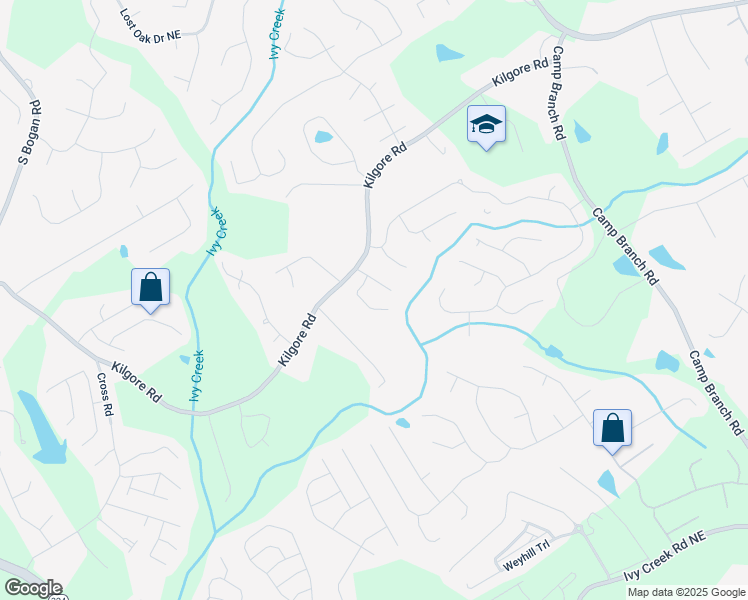 map of restaurants, bars, coffee shops, grocery stores, and more near 2431 Wildlife Court in Buford
