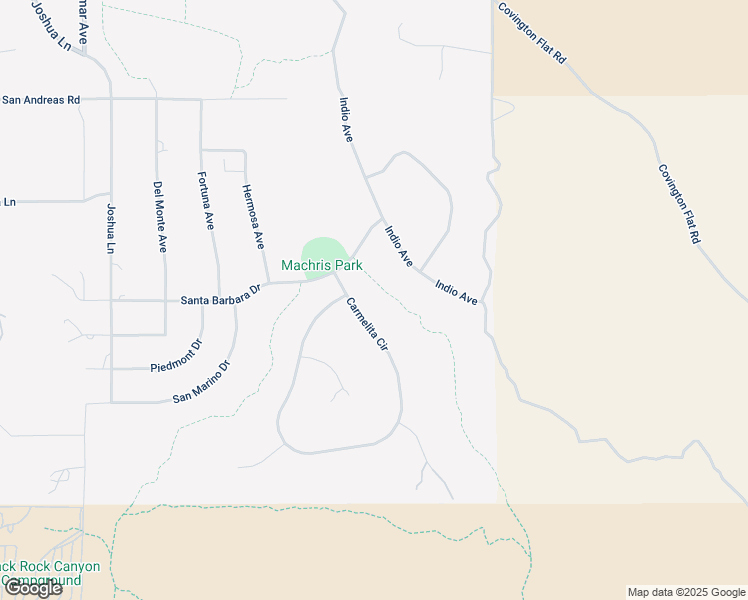 map of restaurants, bars, coffee shops, grocery stores, and more near 58987 Carmelita Circle in Yucca Valley
