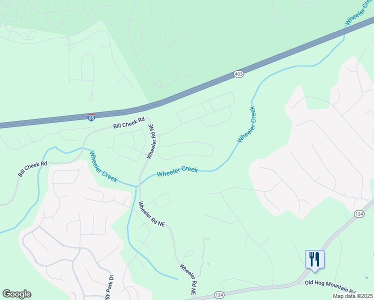 map of restaurants, bars, coffee shops, grocery stores, and more near 1603 Maston Road in Auburn