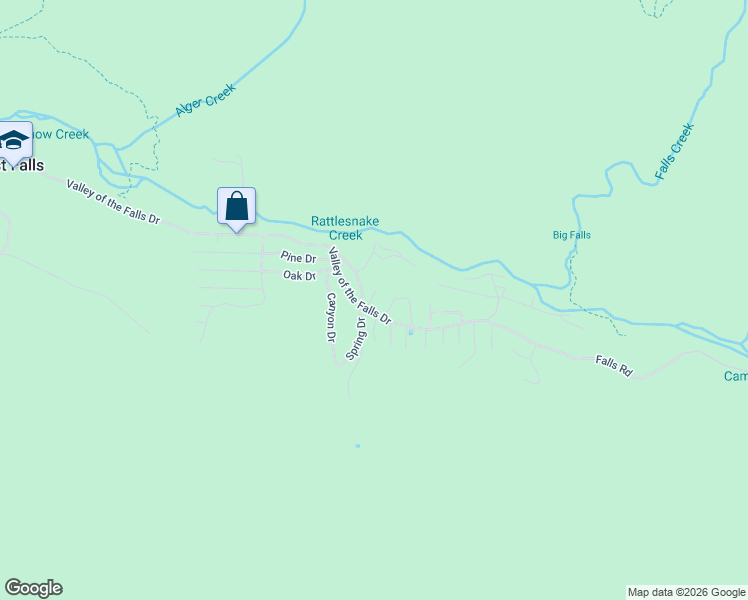map of restaurants, bars, coffee shops, grocery stores, and more near 9345 Conifer Drive in Forest Falls