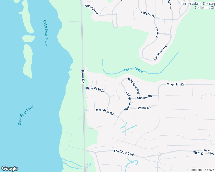 map of restaurants, bars, coffee shops, grocery stores, and more near 102 Marshview Trail in Wilmington
