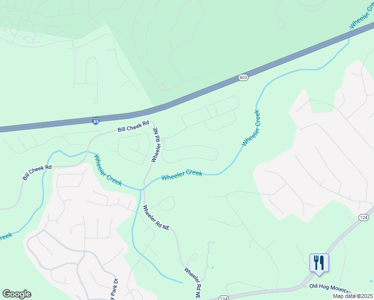 map of restaurants, bars, coffee shops, grocery stores, and more near 1283 Maston Road in Auburn