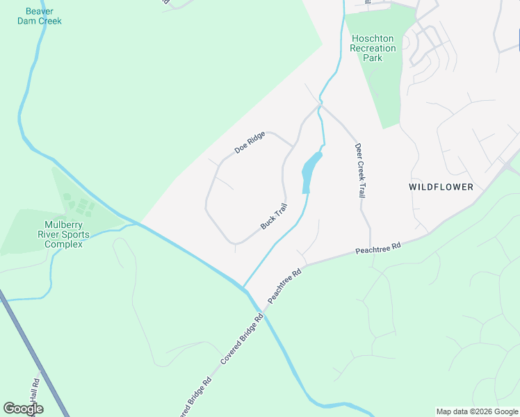 map of restaurants, bars, coffee shops, grocery stores, and more near 328 Buck Trail in Hoschton