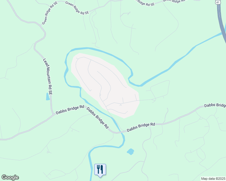 map of restaurants, bars, coffee shops, grocery stores, and more near 115 Ridgeway Court in Acworth