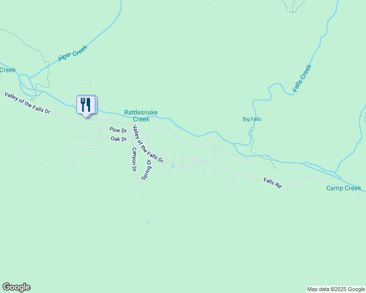 map of restaurants, bars, coffee shops, grocery stores, and more near 41385 Alder Drive in Forest Falls