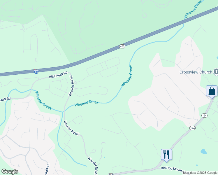 map of restaurants, bars, coffee shops, grocery stores, and more near 1436 Maston Road in Auburn