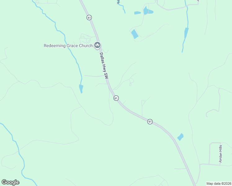 map of restaurants, bars, coffee shops, grocery stores, and more near 26 Mayfield Road Southeast in Cartersville