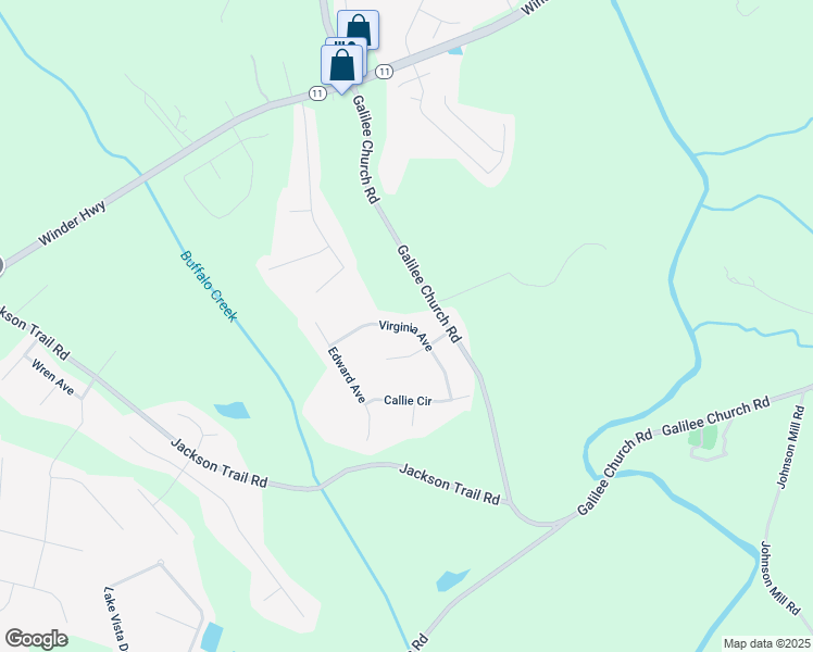 map of restaurants, bars, coffee shops, grocery stores, and more near 532 Virginia Avenue in Jefferson