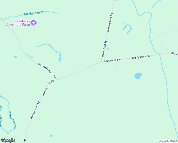 map of restaurants, bars, coffee shops, grocery stores, and more near 2053 Ramsey Ford Road in Nakina