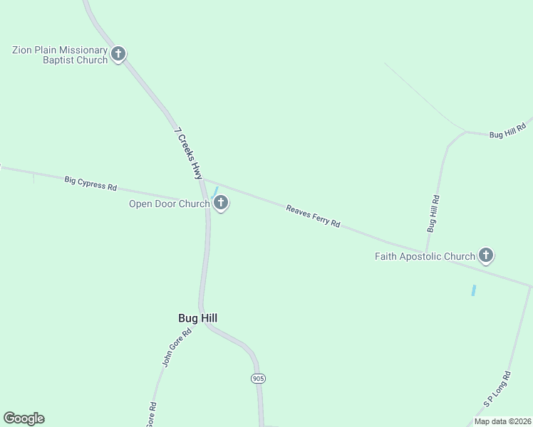 map of restaurants, bars, coffee shops, grocery stores, and more near 241 Reaves Ferry Road in Nakina