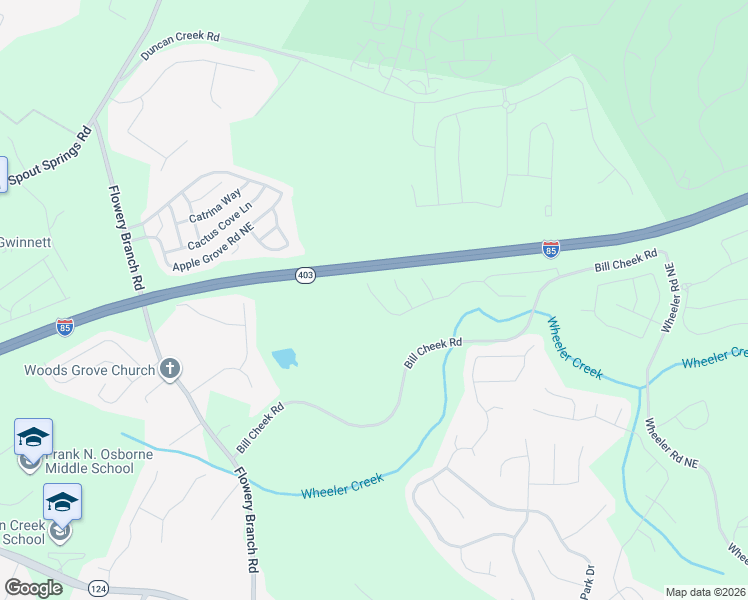 map of restaurants, bars, coffee shops, grocery stores, and more near in Braselton
