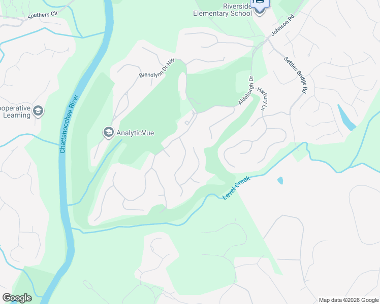 map of restaurants, bars, coffee shops, grocery stores, and more near 3477 Binghurst Road in Suwanee