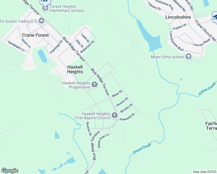 map of restaurants, bars, coffee shops, grocery stores, and more near 1446 Blue Ridge Terrace in Columbia
