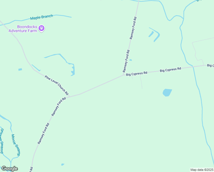 map of restaurants, bars, coffee shops, grocery stores, and more near 2053 Ramsey Ford Road in Nakina