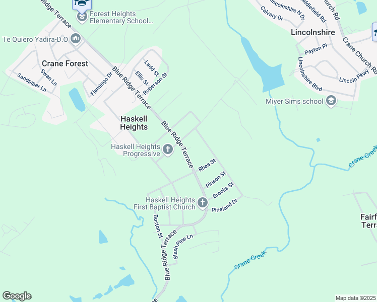 map of restaurants, bars, coffee shops, grocery stores, and more near 1446 Blue Ridge Terrace in Columbia