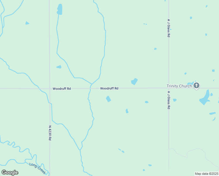 map of restaurants, bars, coffee shops, grocery stores, and more near Woodruff Road in Choctaw County