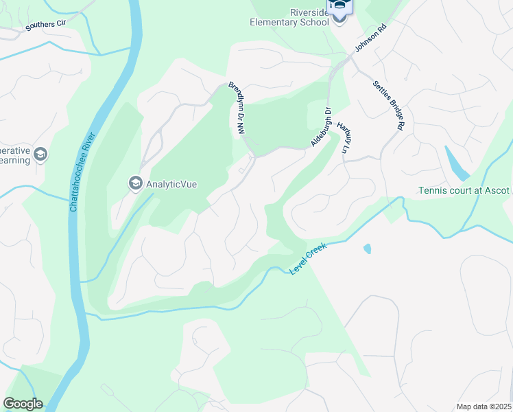 map of restaurants, bars, coffee shops, grocery stores, and more near 580 Grimsby Court in Suwanee
