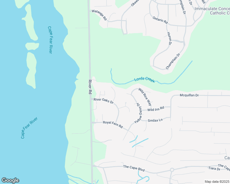 map of restaurants, bars, coffee shops, grocery stores, and more near 113 Marsh View Trail in Wilmington