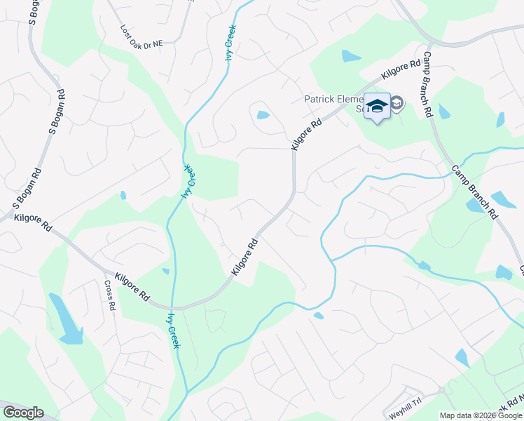 map of restaurants, bars, coffee shops, grocery stores, and more near 3510 Foxworth Trail in Buford