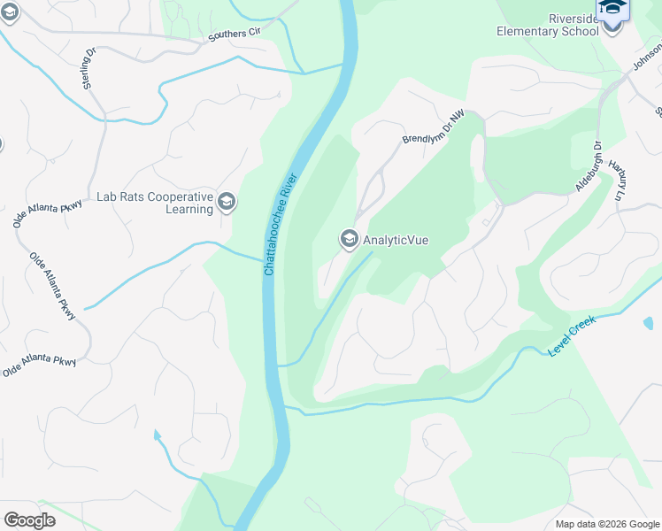 map of restaurants, bars, coffee shops, grocery stores, and more near 5083 Brendlynn Dr NW in Suwanee