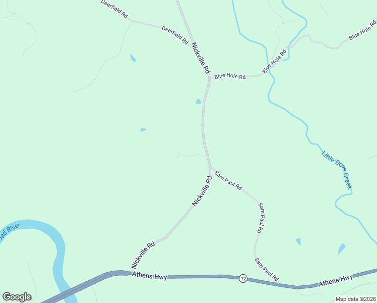 map of restaurants, bars, coffee shops, grocery stores, and more near 1163 Nickville Road in Elberton