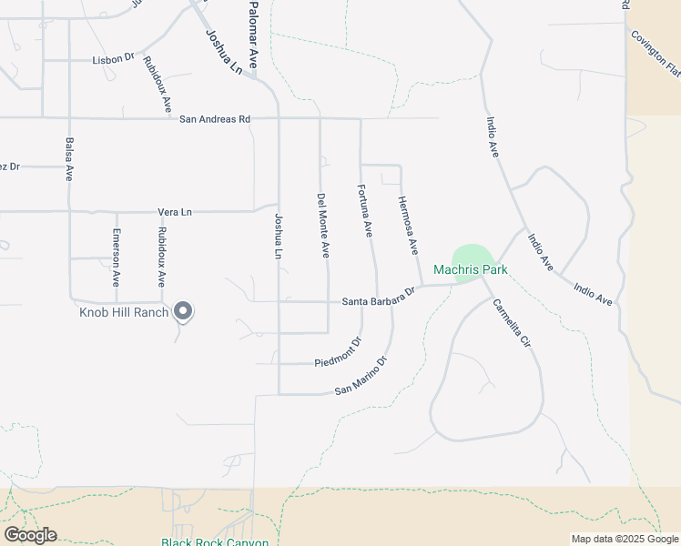 map of restaurants, bars, coffee shops, grocery stores, and more near 9255 Del Monte Avenue in Yucca Valley