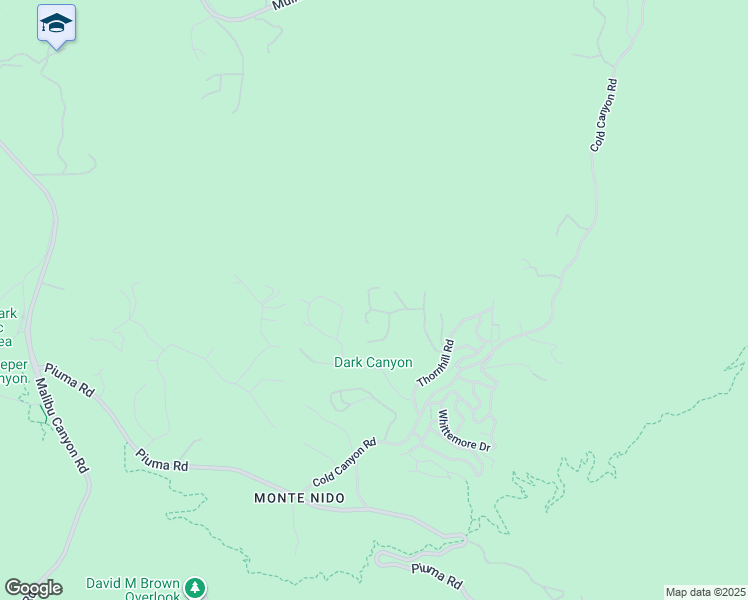 map of restaurants, bars, coffee shops, grocery stores, and more near 25761 Vista Verde Drive in Calabasas