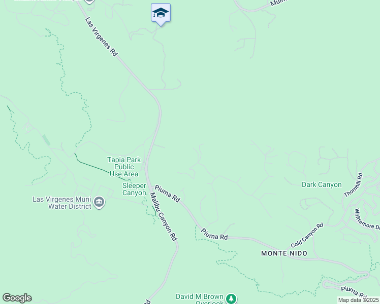 map of restaurants, bars, coffee shops, grocery stores, and more near 715 Crater Camp Drive in Calabasas