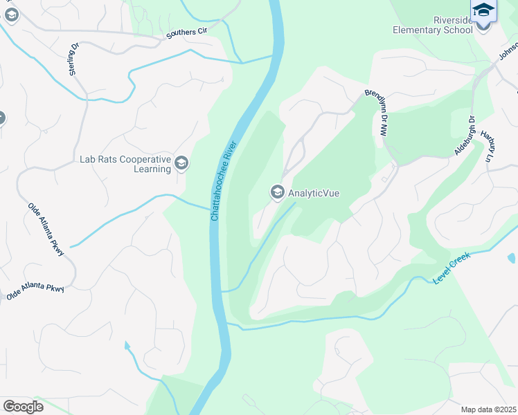 map of restaurants, bars, coffee shops, grocery stores, and more near 5753 Brendlynn Drive Northwest in Suwanee