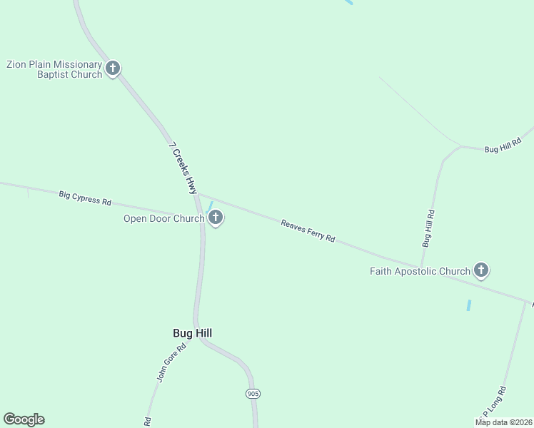 map of restaurants, bars, coffee shops, grocery stores, and more near 241 Reaves Ferry Road in Nakina