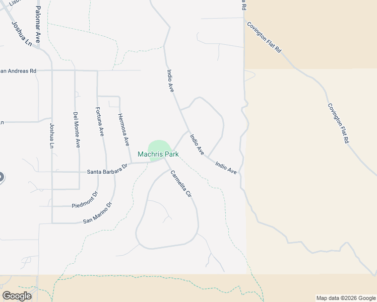 map of restaurants, bars, coffee shops, grocery stores, and more near 58987 Carmelita Circle in Yucca Valley