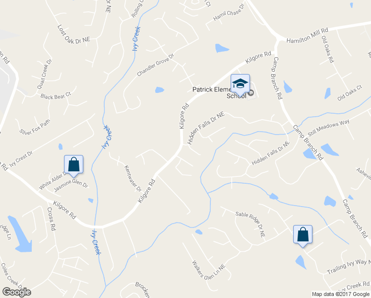 map of restaurants, bars, coffee shops, grocery stores, and more near 3517 Ravens Nest Trail in Buford