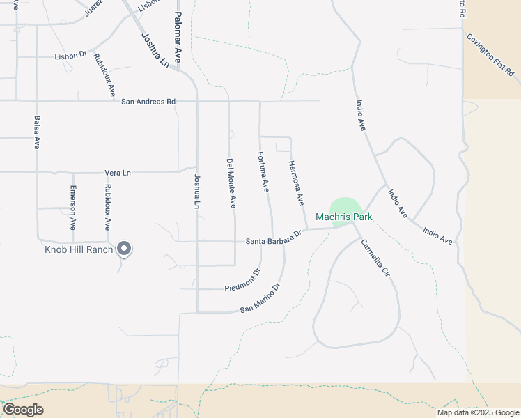map of restaurants, bars, coffee shops, grocery stores, and more near 9200 Fortuna Avenue in Yucca Valley