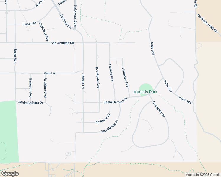 map of restaurants, bars, coffee shops, grocery stores, and more near 9200 Fortuna Avenue in Yucca Valley