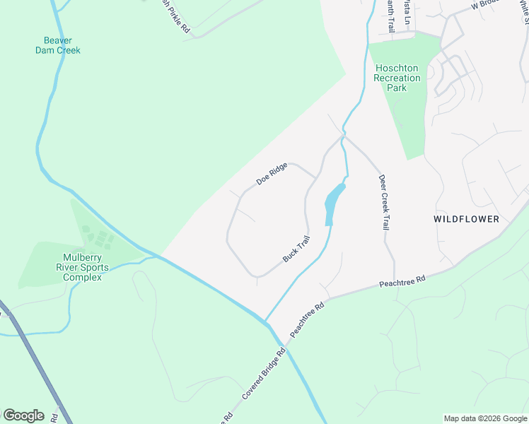 map of restaurants, bars, coffee shops, grocery stores, and more near 85 Hunters Way in Hoschton